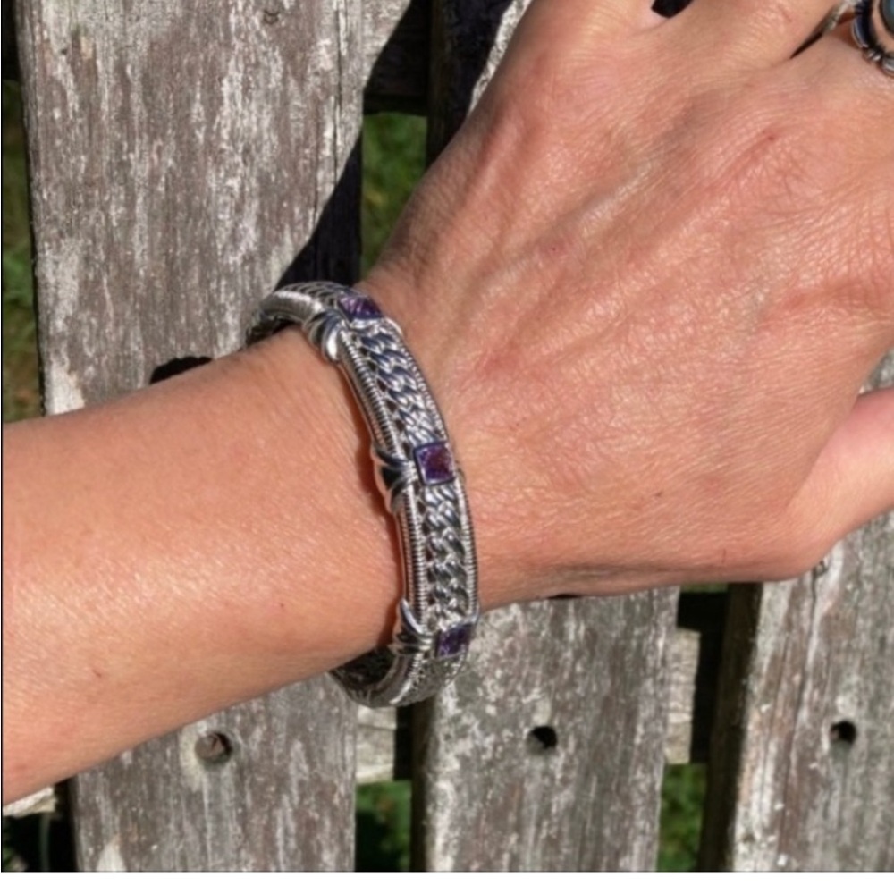 Judith Ripka 925 Silver Bracelet - Picture 14 of 15